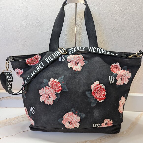 Victoria's Secret floral weekender bag. EUC! - Picture 9 of 9